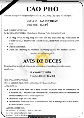 Cáo Phó CHT